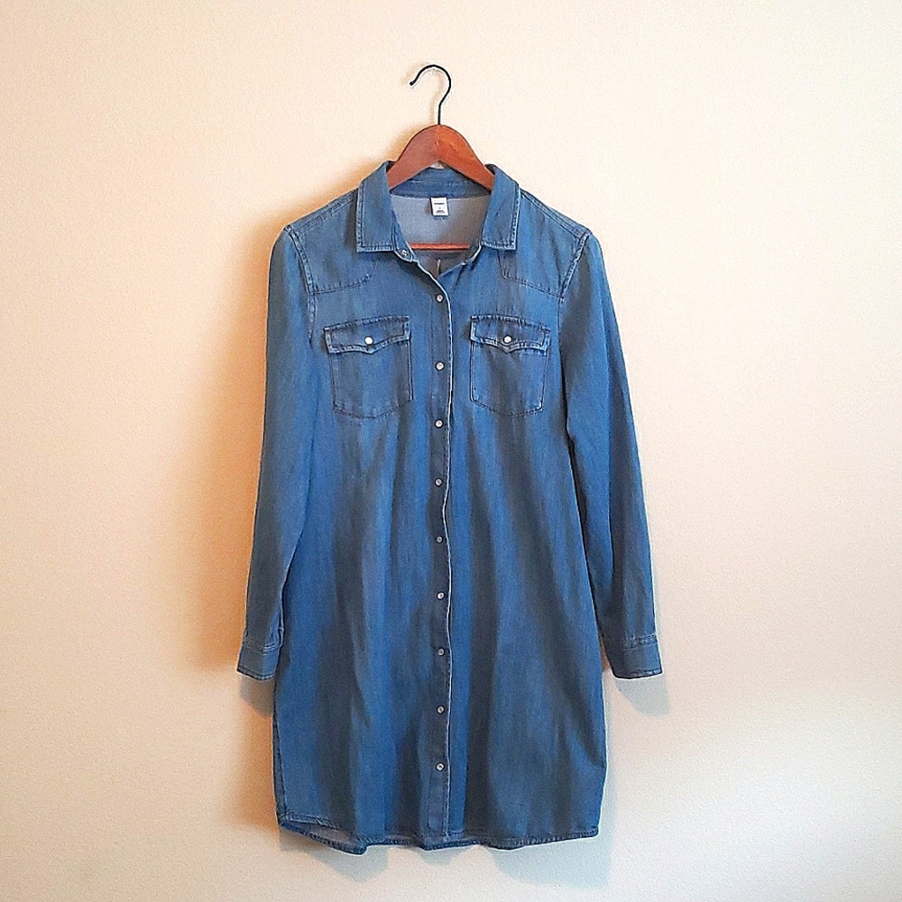 Old Navy Western Denim Shift Dress
